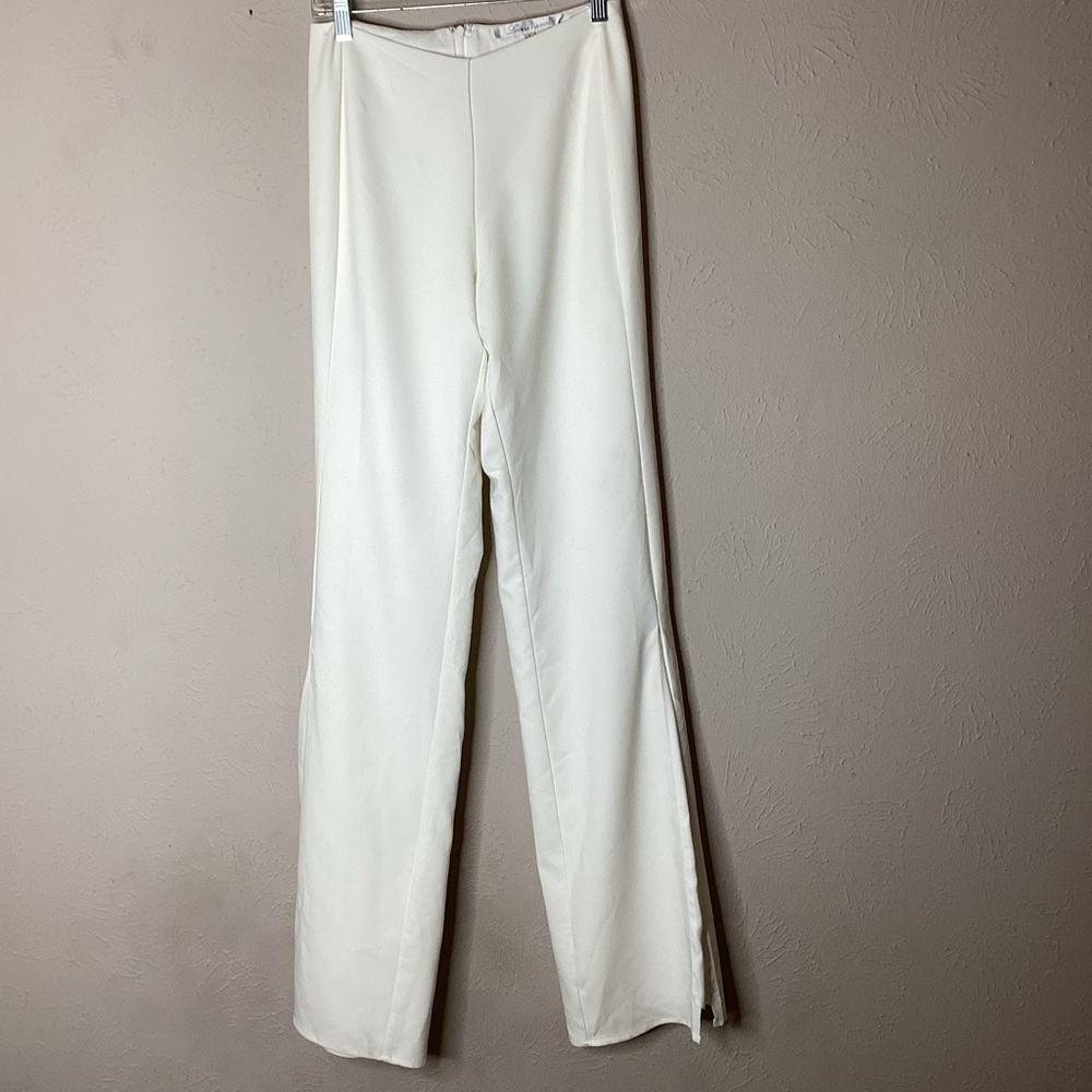 Lovers & Friends NEW Flare Leg Split Hem Trousers Sm